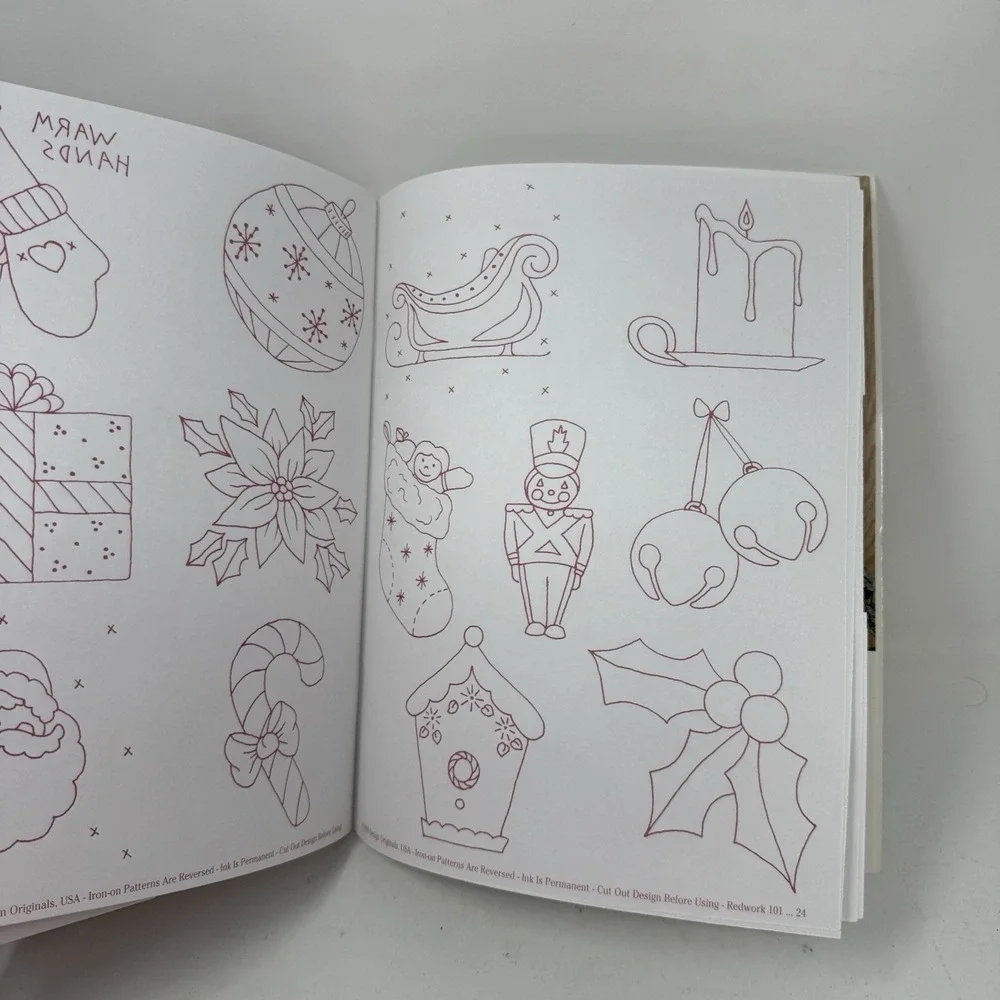 Redwork 101: Red Embroidery Designs for Quilting * Mostly Complete